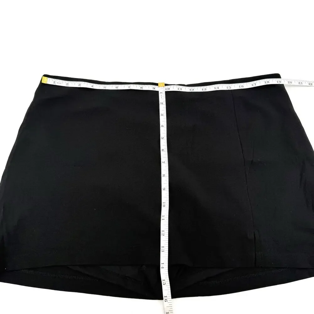 Aeropostale Women’s Size XXL Black Tennis Style Mini Skort Career Skirt NWT